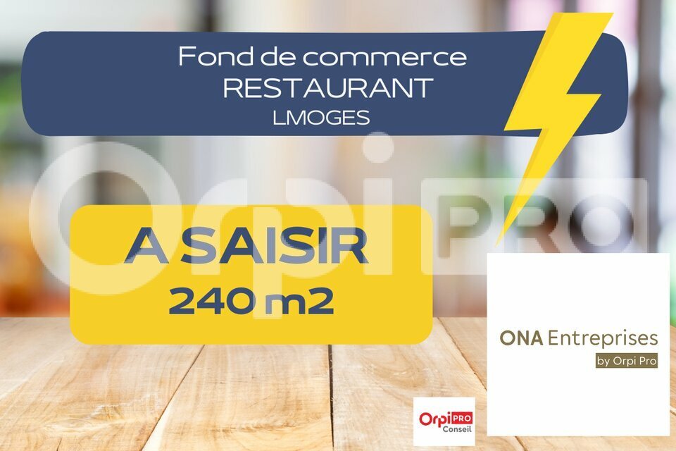 ORPI Agence Conseil  VENTE-FONDS DE COMMERCE-LIMOGES-87