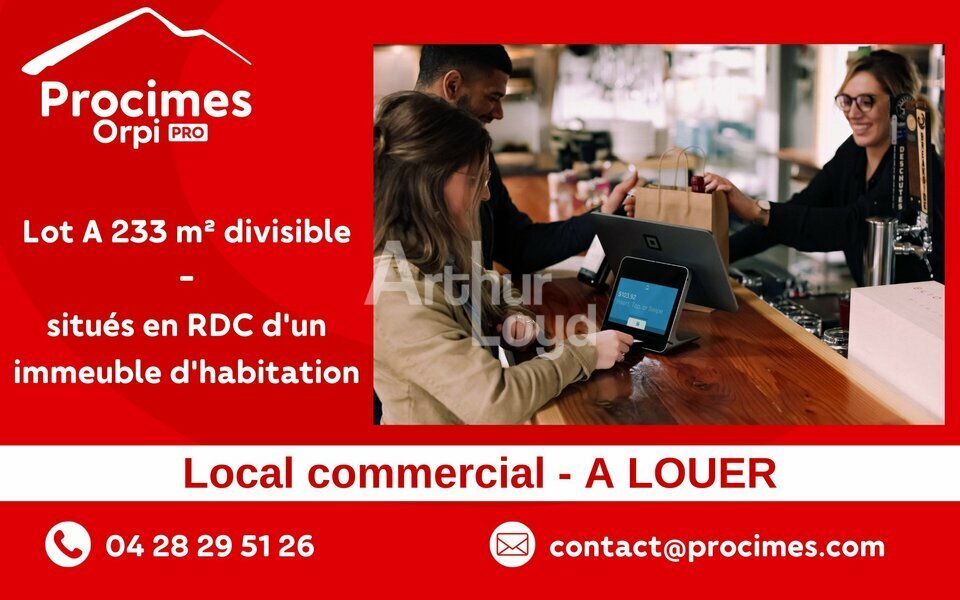 ARTHUR LOYD 2 SAVOIES LOCATION-LOCAL COMMERCIAL-VIVIERS_DU_LAC-73